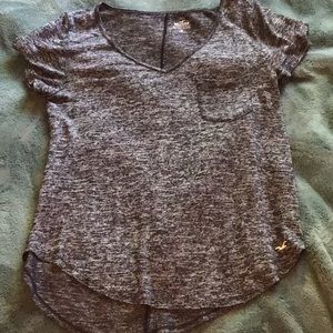 dark gray tee. hollister